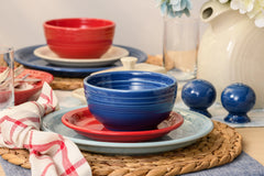 Mixed Americana Bistro Coupe 12-Piece Dinnerware Set, Service for 4