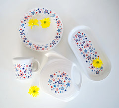 Americana Stars Classic Rim 9 Inch Luncheon Plate