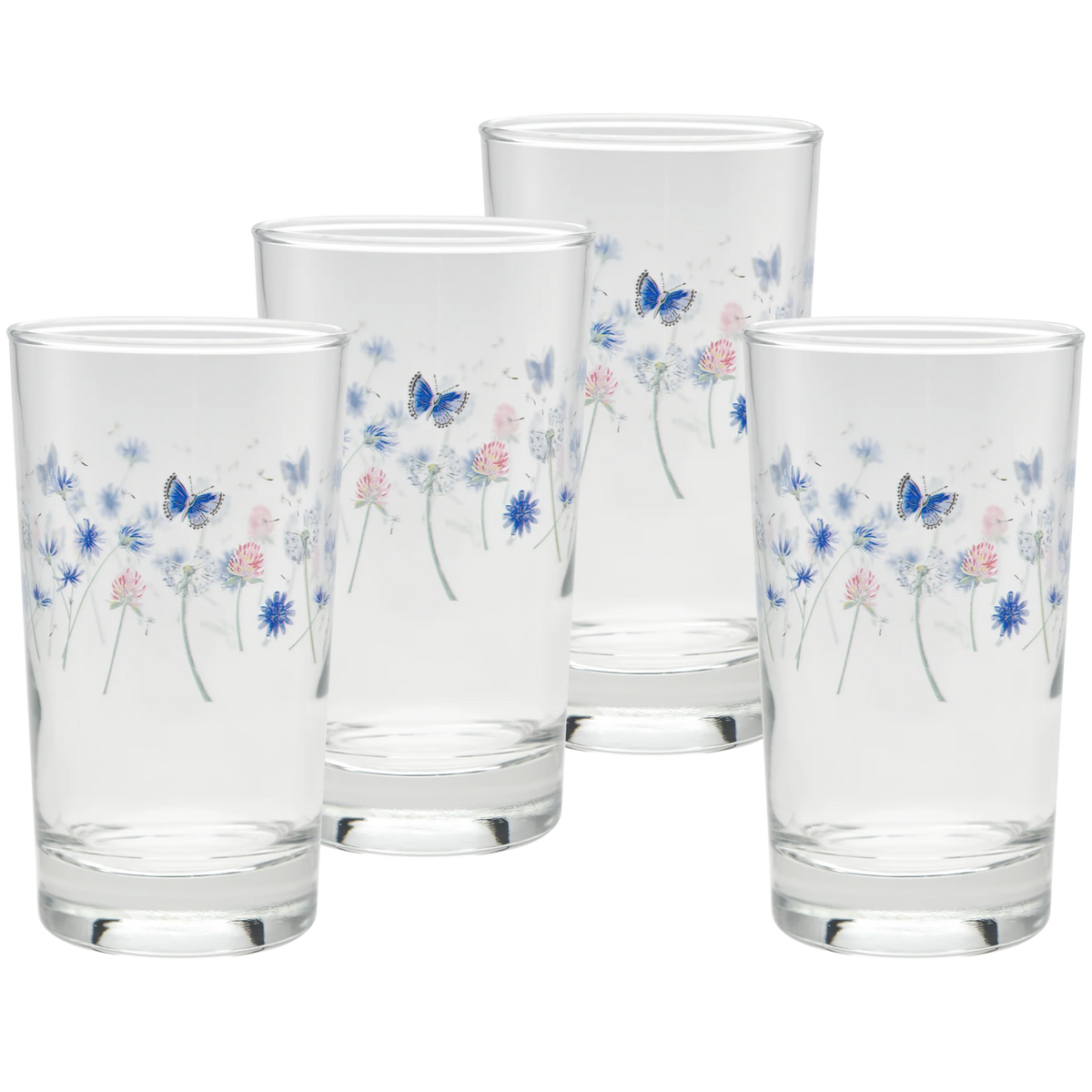 Retired Breezy Floral 7 oz. Juice Glass – Set of 4