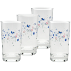 Retired Breezy Floral 7 oz. Juice Glass – Set of 4