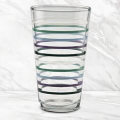 16 oz. Fiesta Lavender Bloom Thin Stripe Cooler Glass - Set of 4