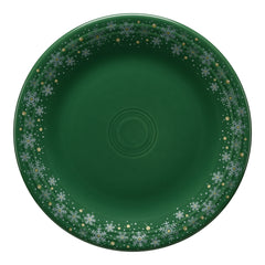 Jade Snowflake Classic Rim 10 1/2 Inch Dinner Plate