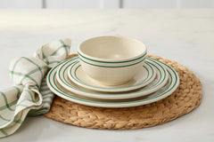 Americana Jade Band Set of 4 Classic Rim 9 Inch Luncheon Plate