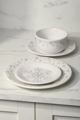 White Snowflake Classic Rim 7 1/4 Inch Salad Plate