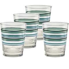Fiesta Aegean Thin Stripe 15 oz. Tapered Double Old Fashion - Set of 4