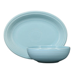 2-Piece Serve Set 11 5/8 Inch Oval Platter & 38 OZ Bistro Bowl