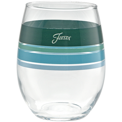 Mixed Aegean 15 oz. Edgeline Stemless Wine – Set of 4