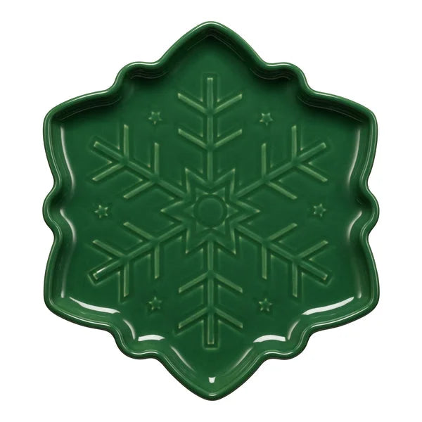 Snowflake Shaped Plate 9 Inch