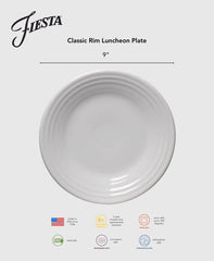 Botanical Floral Sky Classic Rim 9 Inch Luncheon Plate