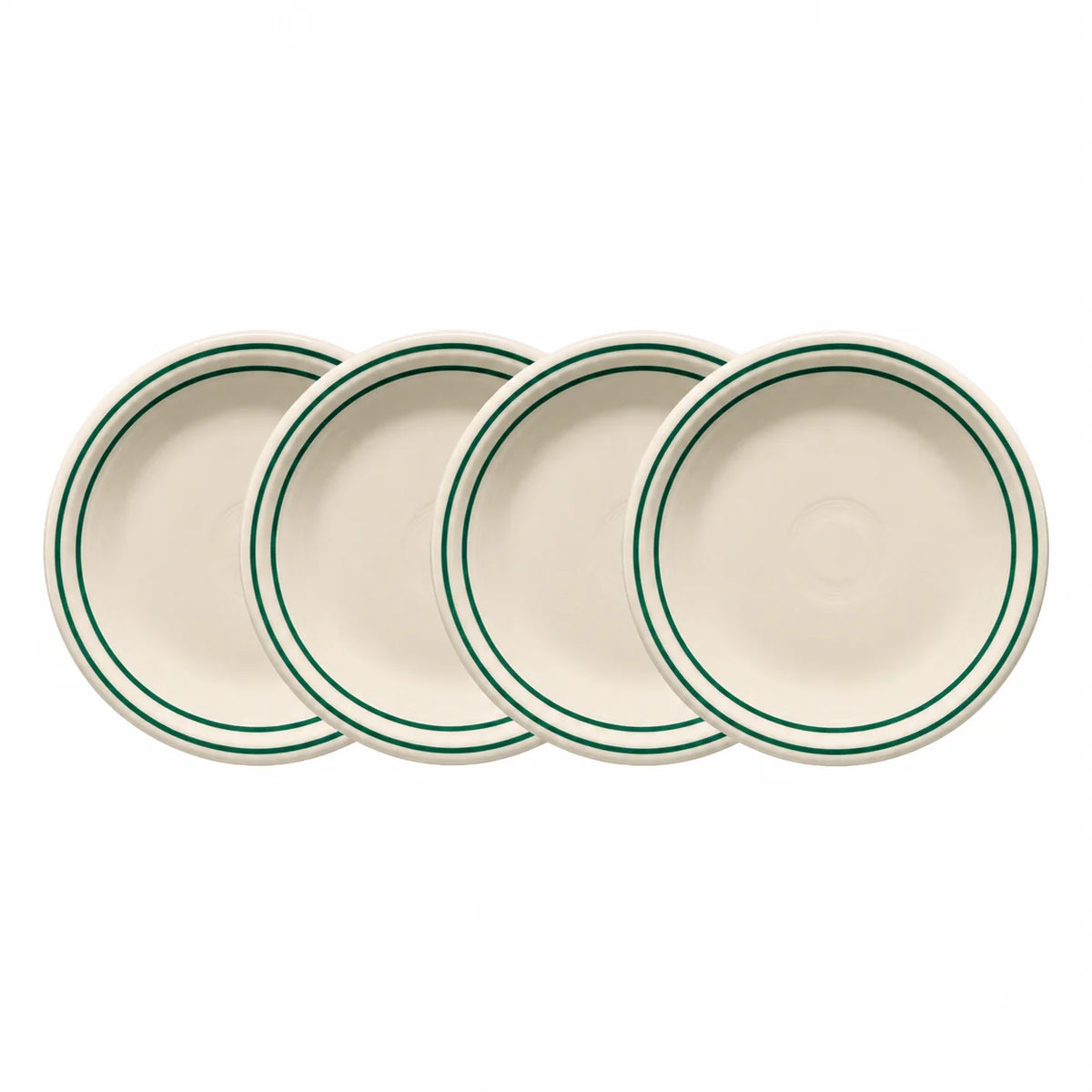 Americana Jade Band Set of 4 Classic Rim 9 Inch Luncheon Plate