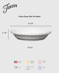 Lavender 10 1/4 Inch Deep Dish Pie Baker 44OZ