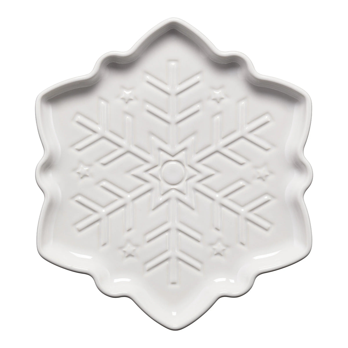 Snowflake Shaped Plate 9 Inch