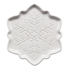 Snowflake Shaped Plate 9 Inch
