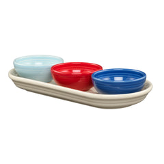 Americana Mixed Colors 4-Piece Condiment Set