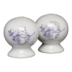 Botanical Floral Lavender 2 5/8 Inch Salt and Pepper Shaker Set