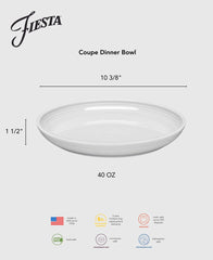 Lavender Coupe 10 3/8 Inch Dinner Bowl 40 OZ