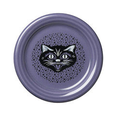 Black Cat Lavender 4 3/8 Inch Coaster and Mug Cover