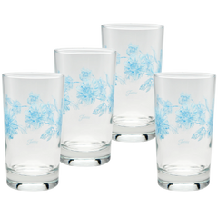 Botanical Floral 7 oz. Floral Juice Glass – Set of 4