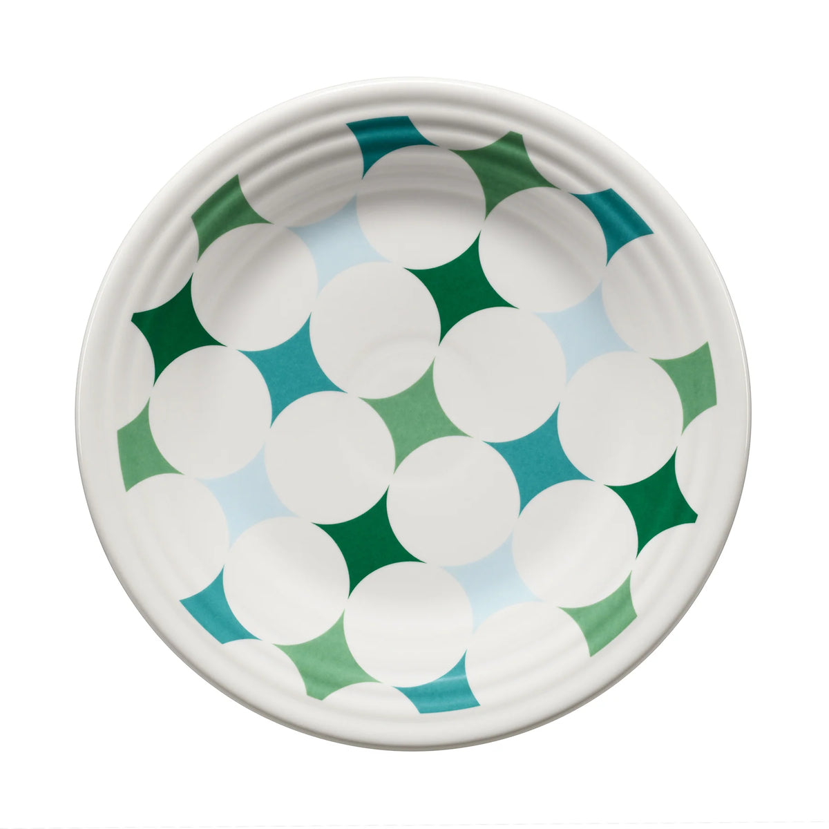 Fiesta Aegean Kaleido Circles Classic Rim 9 Inch Luncheon Plate