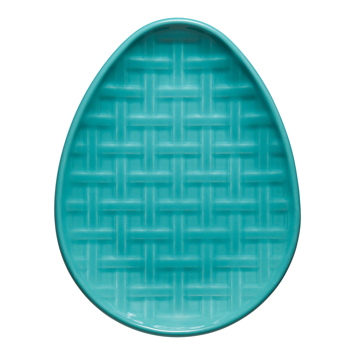 Retired Embossed Egg Shaped Plate 10 Inch