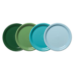 Mixed Aegean Bistro Coupe 9 Inch Luncheon Plate, Set of 4
