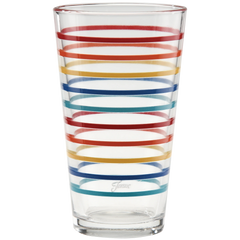16 oz. Fiesta Vibrant Thin Stripe Cooler Glass - Set of 4