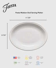 Retired Fiesta 11 5/8 Inch Medium Oval Serving Platter