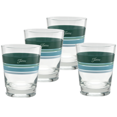 Mixed Aegean 15 oz. Edgeline Tapered Double Old Fashion - Set of 4