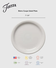 Retired Bistro Coupe 7 1/4 Inch Salad Plate