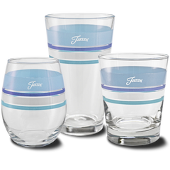 16 oz. Fiesta® Edgeline Coastal Blue Cooler Glass - Set of 4