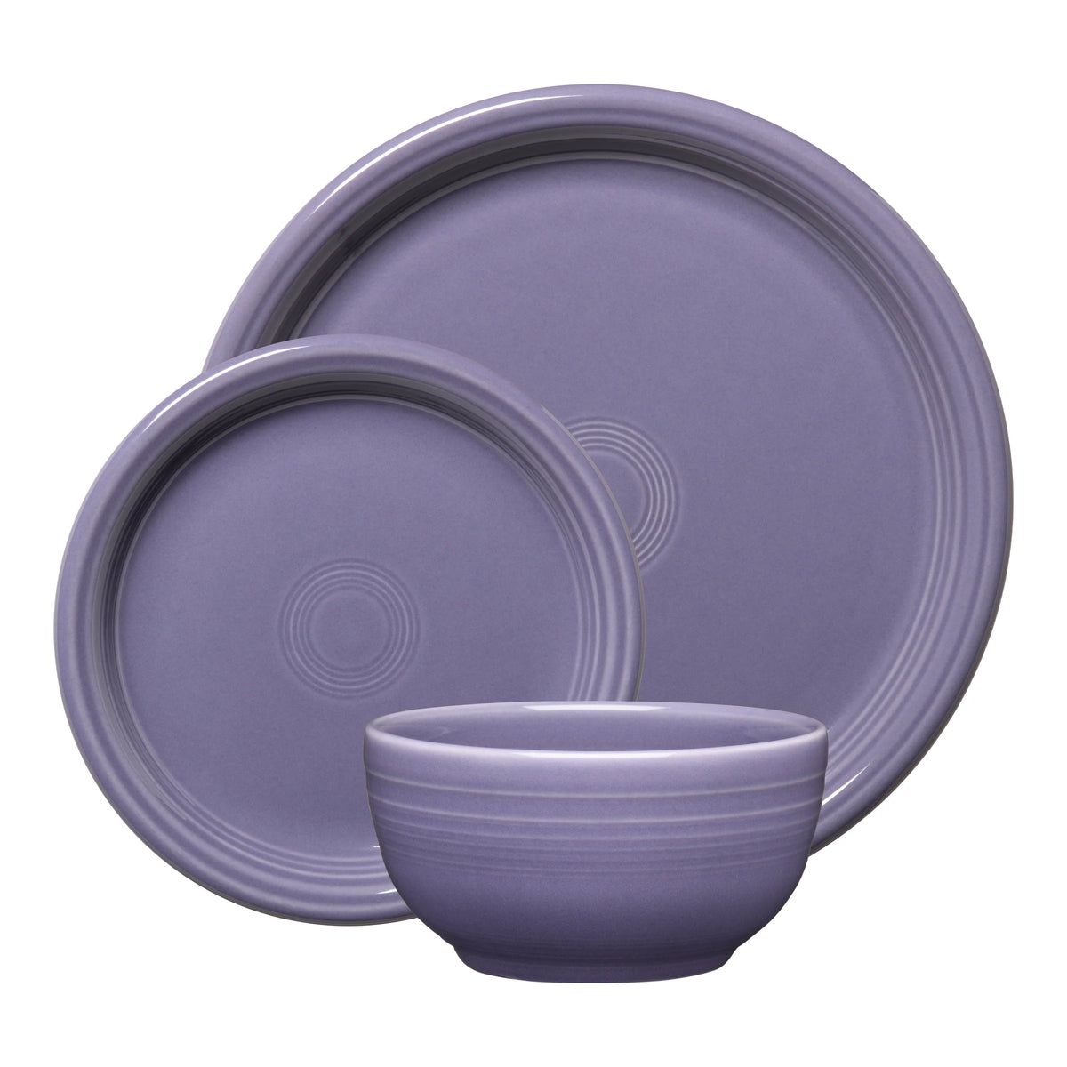 Lavender Bistro Coupe 3-Piece Place Setting, Service for 1