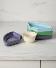 Lavender Bloom Mixed Color 5-Piece Entertaining Set 8 1/5 Inch