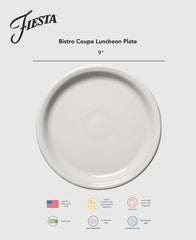 Lavender Bistro Coupe 9 Inch Luncheon Plate