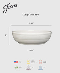 Coupe 6 3/4 Inch Salad Bowl 24 OZ Foundry