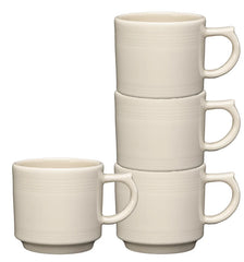 Linen 16 OZ Set of 4 Stackable Mug Set