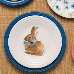 Retired Breezy Floral Easter Classic Rim 9 Inch Luncheon Plate