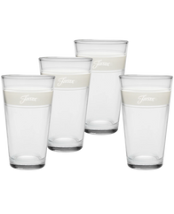 Linen 16 oz. Frame Cooler Glass - Set of 4