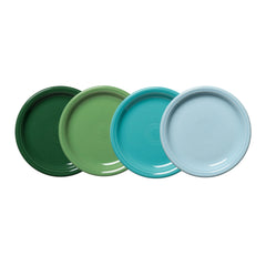Mixed Aegean Bistro Coupe 7 1/4 Inch Salad Plate, Set of 4
