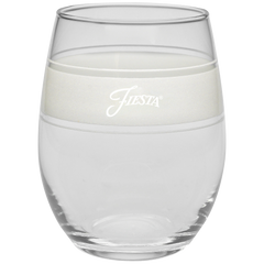 Linen 15 oz. Frame Stemless Glass – Set of 4