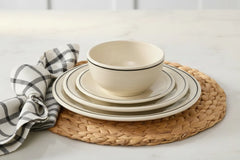 Black Band Classic Bistro 3-Piece Place Setting, Service For 1
