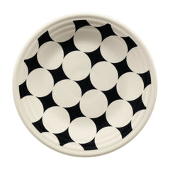 Fiesta Black Kaleido Circles Classic Rim 9 Inch Luncheon Plate